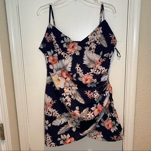 Superdown Dahlia Wrap Mini Dress, size XL